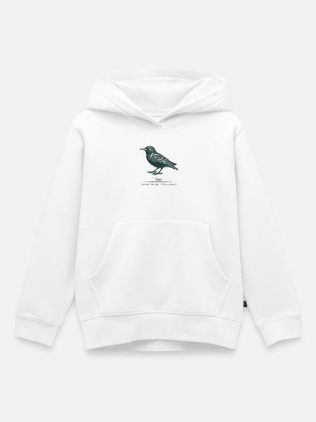 Star Silhouette | Ornithologie | Zeichnung - Kinder Premium Organic Hoodie - Weiß