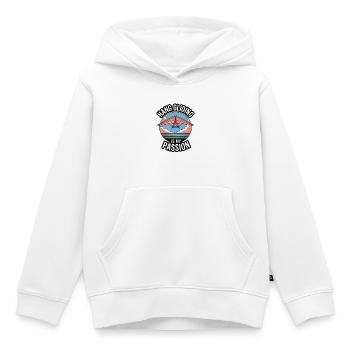 Deltaplane, deltaplane, amateurs de sports aériens - Sweat Premium à capuche enfant bio - blanc - Devant - AI Model Kid Female (0cm)