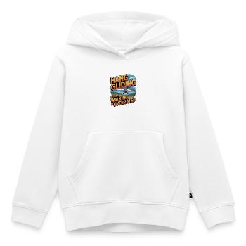 Deltaplane, deltaplane, amateurs de sports aériens - Sweat Premium à capuche enfant bio - blanc - Devant - AI Model Kid Female (0cm)