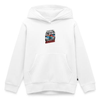 Deltaplane, deltaplane, amateurs de sports aériens - Sweat Premium à capuche enfant bio - blanc - Devant - AI Model Kid Female (0cm)