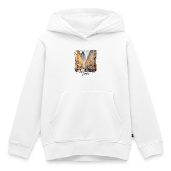 Aquarell von Wien, Wien, Österreich - Kinder Premium Organic Hoodie - Weiß - Vorne - AI Model Kid Female (0cm)
