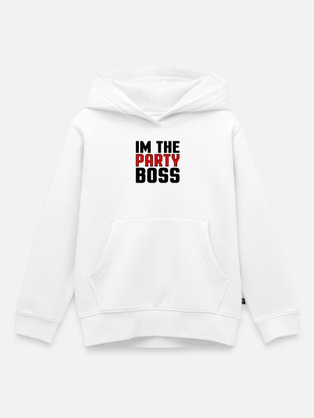Ich bin der Party Chef - Kinder Premium Organic Hoodie - Weiß