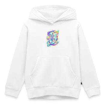 Basketball Dunk - Kids Premium Organic Hoodie - white - Front - AI Model Kid Female (0cm)