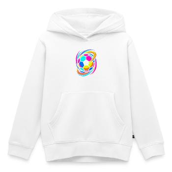 Fußball - Kinder Premium Organic Hoodie - Weiß - Vorne - AI Model Kid Female (0cm)