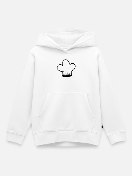 Kochmütze - Kinder Premium Organic Hoodie - Weiß