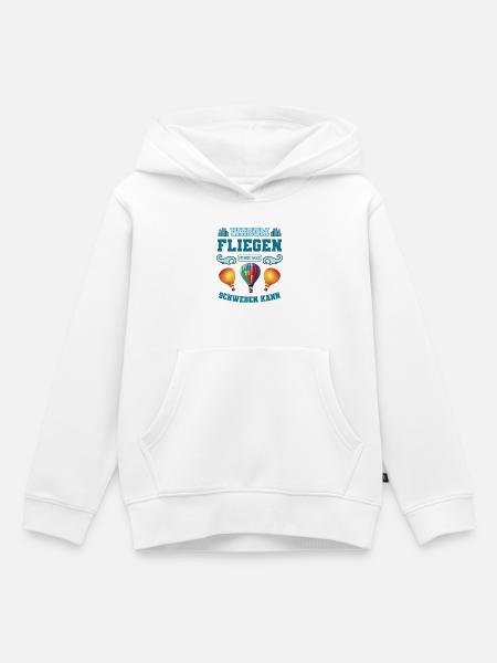 Heißluftballon - Kinder Premium Organic Hoodie - Weiß