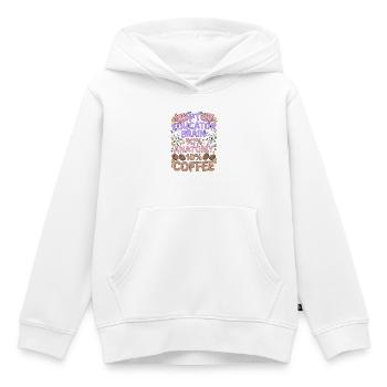 PT Educator Brain 90% Anatomy Movement Specialist - Kinder Premium Organic Hoodie - Weiß - Vorne - AI Model Kid Female (0cm)