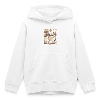PT Educator Coffee Movement Therapy Coffee Lover - Kinder Premium Organic Hoodie - Weiß - Vorne - AI Model Kid Female (0cm)