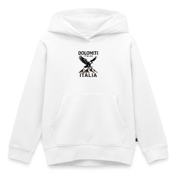 Dolomiti Italia - Kids Premium Organic Hoodie - white - Front - AI Model Kid Female (0cm)