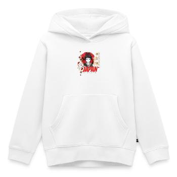 Japan Vintage Design mit Koi und Lotus Souvenir - Kinder Premium Organic Hoodie - Weiß - Vorne - AI Model Kid Female (0cm)