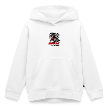 Moto Cross - Supercross - Motocross - Sweat Premium à capuche enfant bio - blanc - Devant - AI Model Kid Female (0cm)