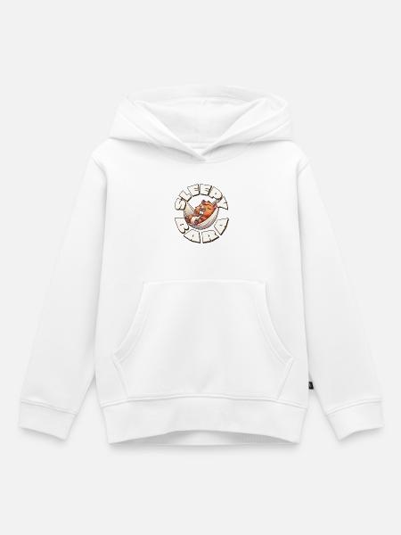Capybara Sleepy Bara - Kinder Premium Organic Hoodie - Weiß