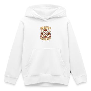 Fire Lieutenant Bravery Served Daily Rescue Team - Kids Premium Organic Hoodie - white - Front - AI Model Kid Female (0cm)