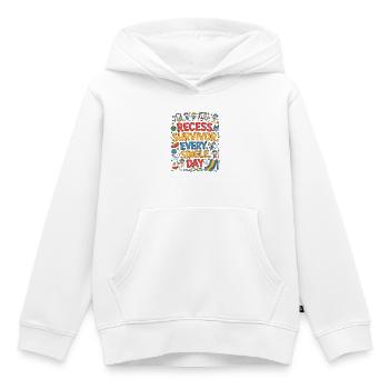 Elementary Teacher Recess Survivor Teaching Career - Kids Premium Organic Hoodie - white - Front - AI Model Kid Female (0cm)