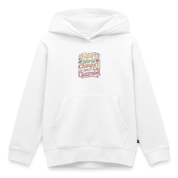 Elementary Teacher Future World Changers Educator - Kids Premium Organic Hoodie - white - Front - AI Model Kid Female (0cm)
