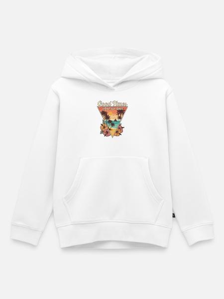 Gute Zeiten, Sonnenstrahlen - Kinder Premium Organic Hoodie - Weiß