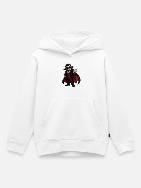 Vampir - Kinder Premium Organic Hoodie - Weiß