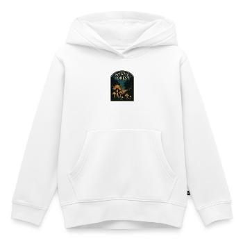 Mystic Forest Mushrooms - Kinder Premium Organic Hoodie - Weiß - Vorne - AI Model Kid Female (0cm)
