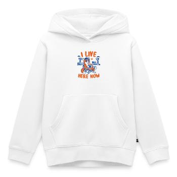 Fan de baseball de Corgi J’habite ici maintenant - Sweat Premium à capuche enfant bio - blanc - Devant - AI Model Kid Female (0cm)