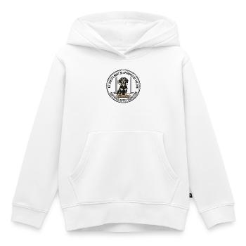 Alle Gäste von The Dog Design genehmigt - Kinder Premium Organic Hoodie - Weiß - Vorne - AI Model Kid Female (0cm)