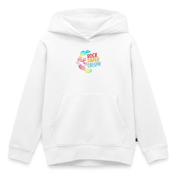 Structural formula molecule - Kids Premium Organic Hoodie - white - Front - AI Model Kid Female (0cm)