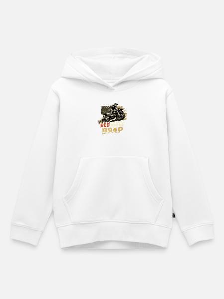 Red White Brap - Kinder Premium Organic Hoodie - Weiß