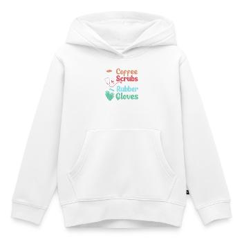 MFA Medizin Mediziner Kaffee - Kinder Premium Organic Hoodie - Weiß - Vorne - AI Model Kid Female (0cm)