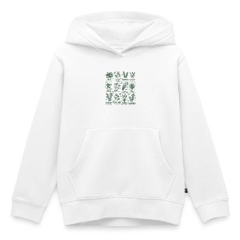 Kräuter Botanik Küche Basilikum Rosmarin - Kinder Premium Organic Hoodie - Weiß - Vorne - AI Model Kid Female (0cm)
