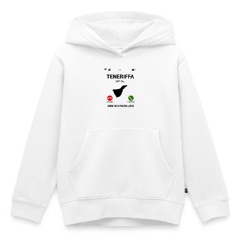 Teneriffa Ruft An Urlaub Kanaren Reise - Kinder Premium Organic Hoodie - Weiß - Vorne - AI Model Kid Female (0cm)