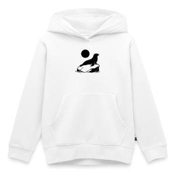 Phoque - Sweat Premium à capuche enfant bio - blanc - Devant - AI Model Kid Female (0cm)