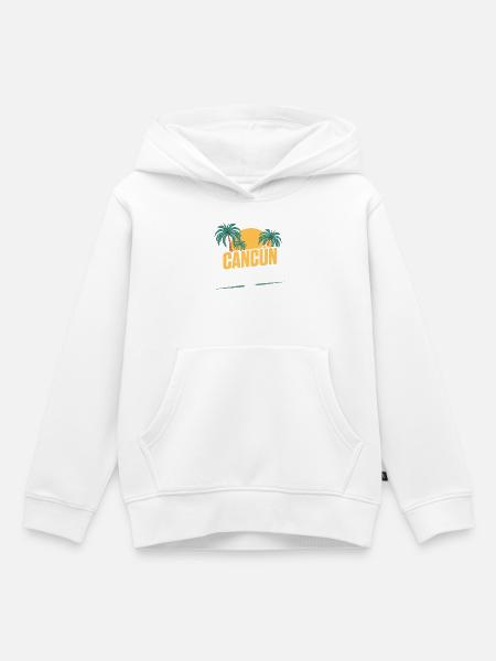 Cancun Party Crew - Kinder Premium Organic Hoodie - Weiß