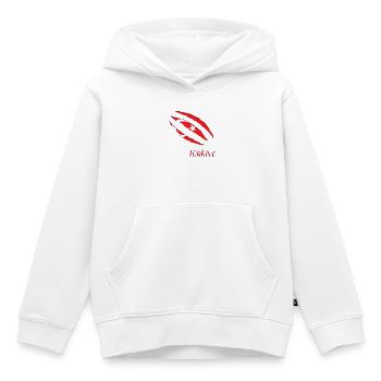 Türkische Flagge Krallenlogo - Kinder Premium Organic Hoodie - Weiß - Vorne - AI Model Kid Female (0cm)