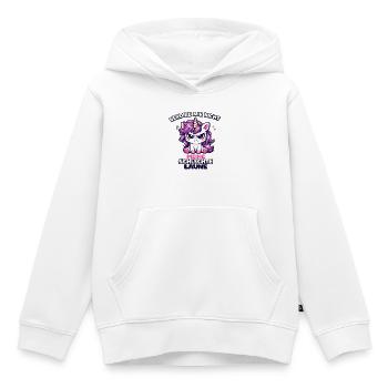 Verdirb mir nicht meine schlechte Laune - Kinder Premium Organic Hoodie - Weiß - Vorne - AI Model Kid Female (0cm)