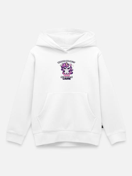 Verdirb mir nicht meine schlechte Laune - Kinder Premium Organic Hoodie - Weiß