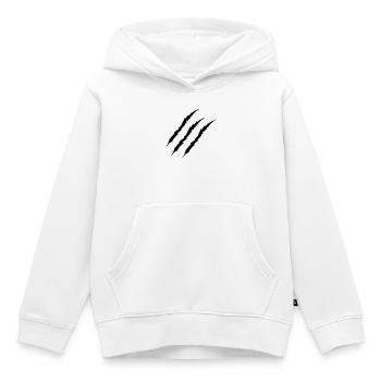 krallen - Kinder Premium Organic Hoodie - Weiß - Vorne - AI Model Kid Female (0cm)