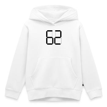 NUMMER 62 Zweiundsechzig Geschenk Digital - Kinder Premium Organic Hoodie - Weiß - Vorne - AI Model Kid Female (0cm)