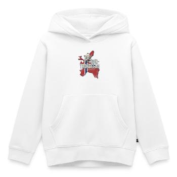 Sør Trøndelag Provinz in Norwegen mit Landkarte - Kinder Premium Organic Hoodie - Weiß - Vorne - AI Model Kid Female (0cm)