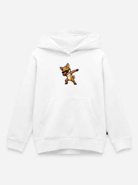 Dabbing Rehkitz - Kinder Premium Organic Hoodie - Weiß