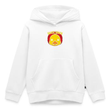 Coin coin-coin canard Pop Art - Sweat Premium à capuche enfant bio - blanc - Devant - AI Model Kid Female (0cm)