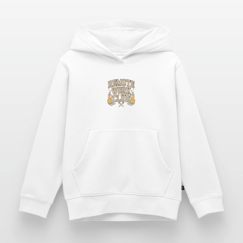 Remote Work Club Web Developer Remote Developer Kinder Premium Organic Hoodie