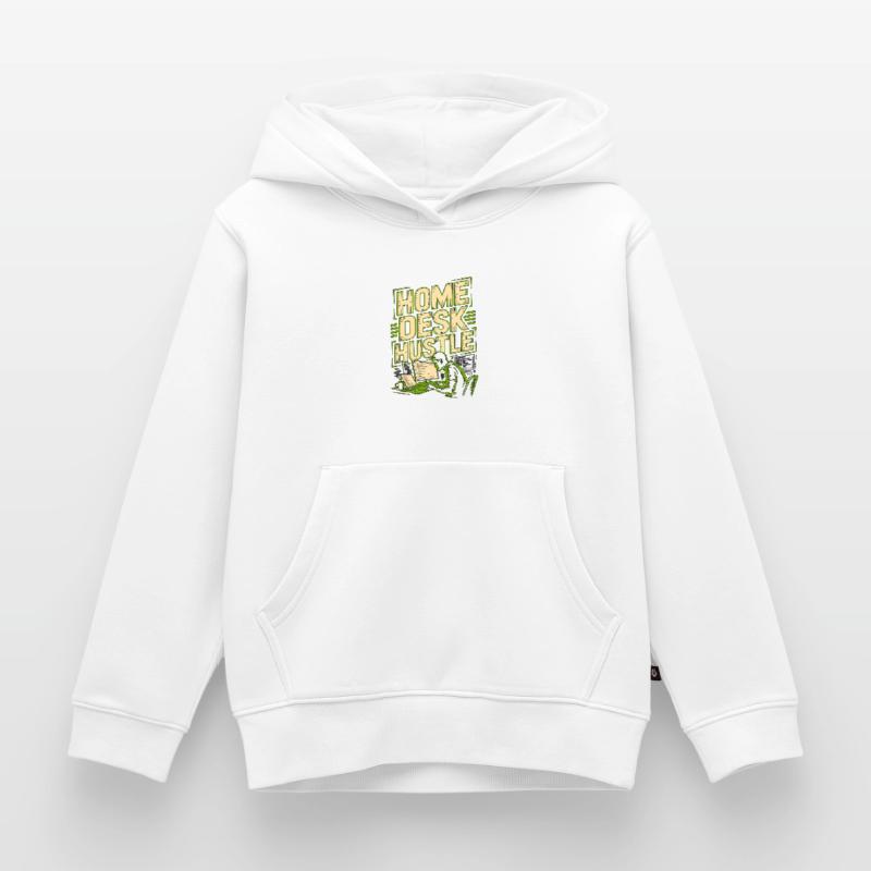 Remote Developer Home Desk Hustle Remote Coder Kinder Premium Organic Hoodie