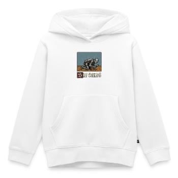 Sir Ching sucht Ren Faire im Mittelalter - Kinder Premium Organic Hoodie - Weiß - Vorne - AI Model Kid Female (0cm)