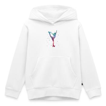 Patins à roulettes Patins à roulettes Espace pour femmes - Sweat Premium à capuche enfant bio - blanc - Devant - AI Model Kid Female (0cm)