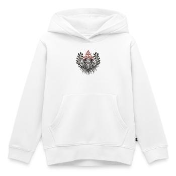 Triglav Wurzeln Emblem - Kinder Premium Organic Hoodie - Weiß - Vorne - AI Model Kid Female (0cm)