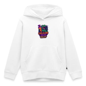 Schul-Alarm 2026 Dino frisch eingeschult - Kinder Premium Organic Hoodie - Weiß - Vorne - AI Model Kid Female (0cm)
