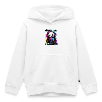 Nächstes Level 1. Klasse 2026 Panda Gamer - Kinder Premium Organic Hoodie - Weiß - Vorne - AI Model Kid Female (0cm)
