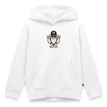 Rock, Rocker, Rock Musik, Heavy Metal, Rock Hand - Kinder Premium Organic Hoodie - Weiß - Vorne - AI Model Kid Female (0cm)