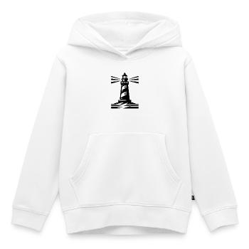 Leuchtturm - Kinder Premium Organic Hoodie - Weiß - Vorne - AI Model Kid Female (0cm)