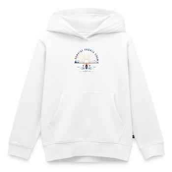 Journée photo de l’équipe de pagaie Sunrise Paddle Kayak Party Photo Day - Sweat Premium à capuche enfant bio - blanc - Devant - AI Model Kid Female (0cm)
