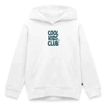 Cool Kids Club Retro Design - Kids Premium Organic Hoodie - white - Front - AI Model Kid Female (0cm)